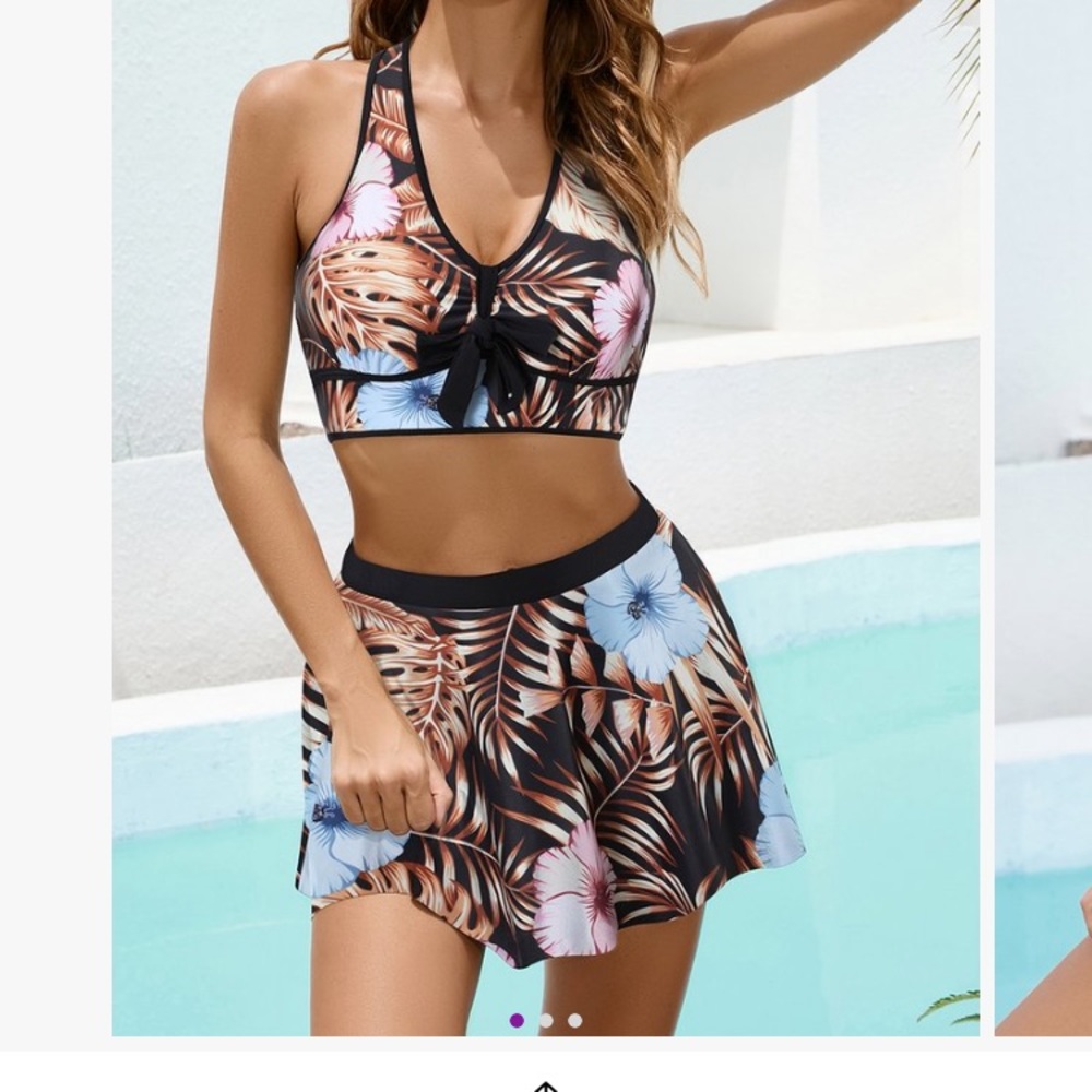 Two piece swimsuit. New from Zulily